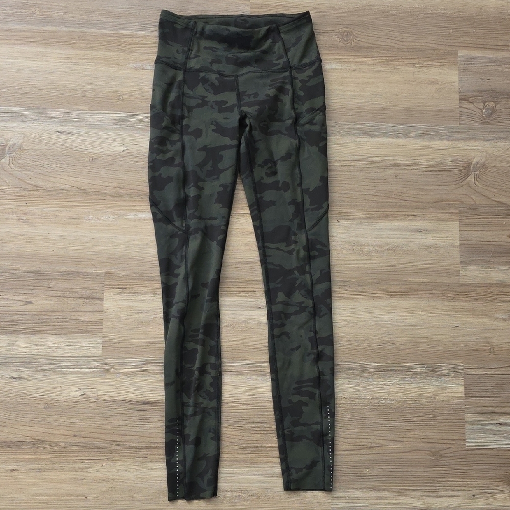Lululemon Fast And Free Leggings 28" Camo